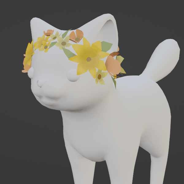 A tinted SurfaceAppearance layer is used to give each flower color variation